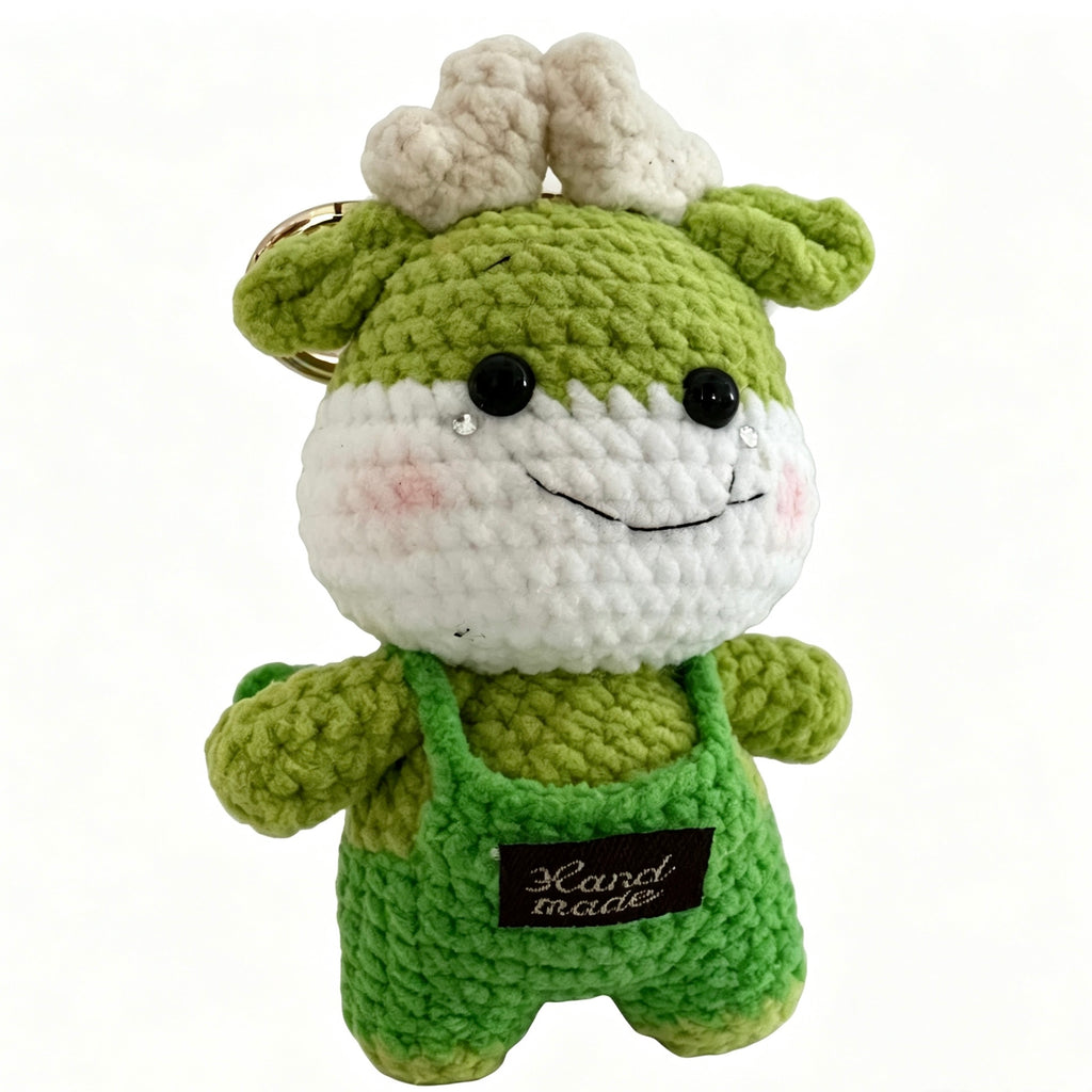 Handmade Crochet Deer Doll Keychain Charm