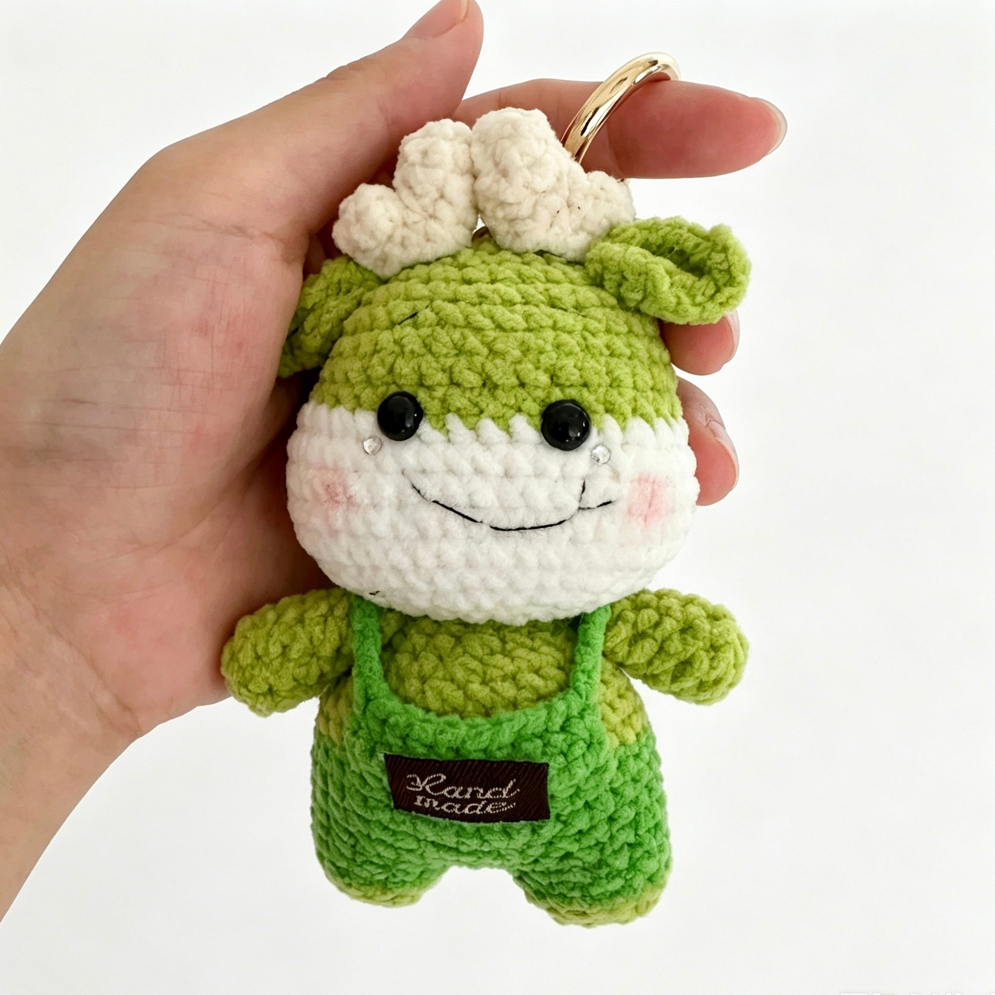Handmade Crochet Deer Doll Keychain Charm