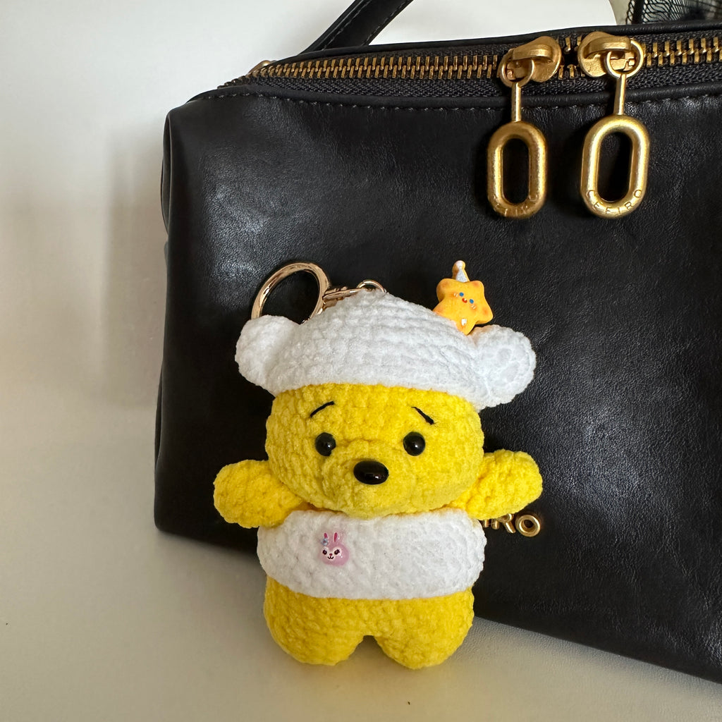 Handmade Crochet Bear Doll Amigurumi Charm