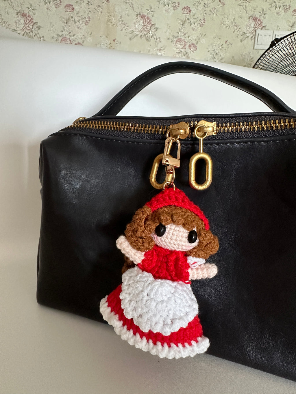 Handmade Crochet Girl Doll Amigurumi Charm