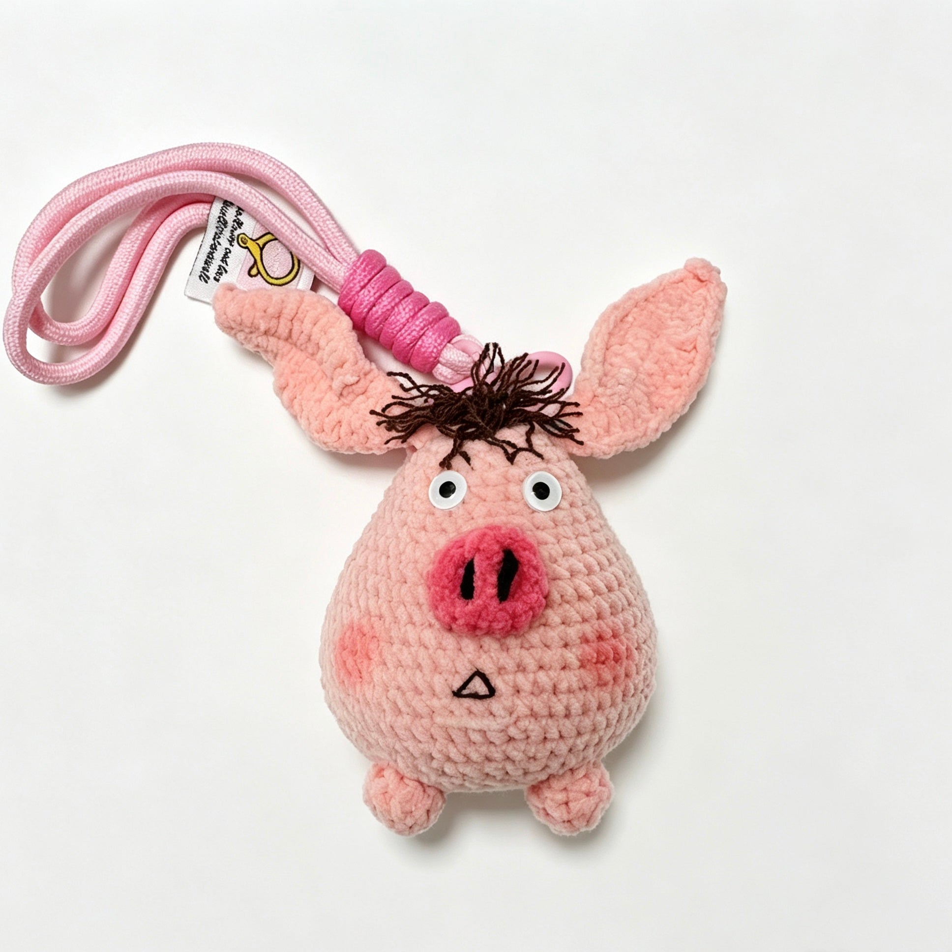 Taiyi’s Pig Amigurumi Charm — Handmade Crochet Keychain Doll