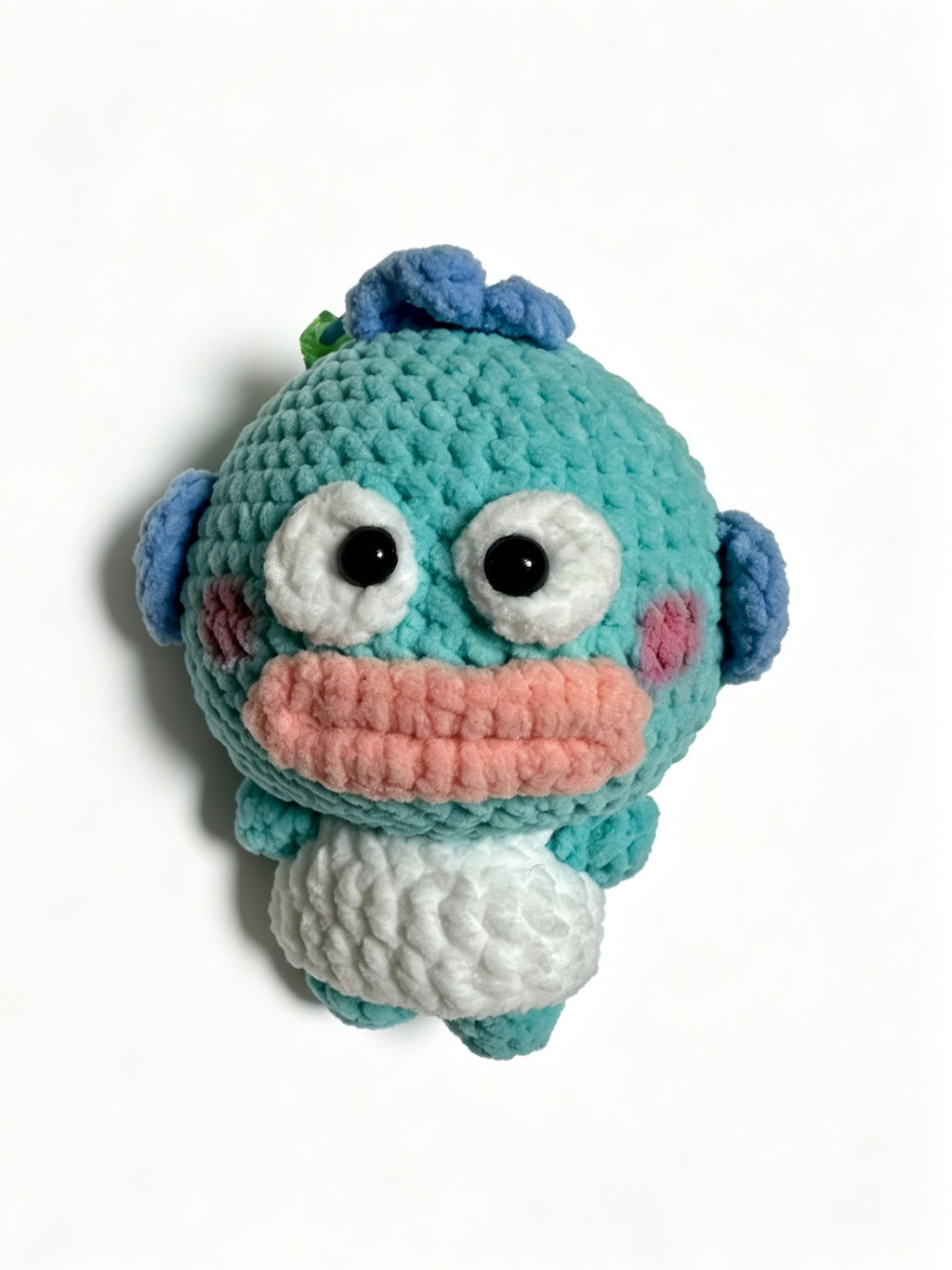 Little Blue Fish Monster Handmade Crochet Amigurumi Figurine