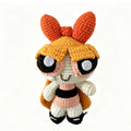 Super Bow Girl Amigurumi Doll — Handmade Crochet Keychain