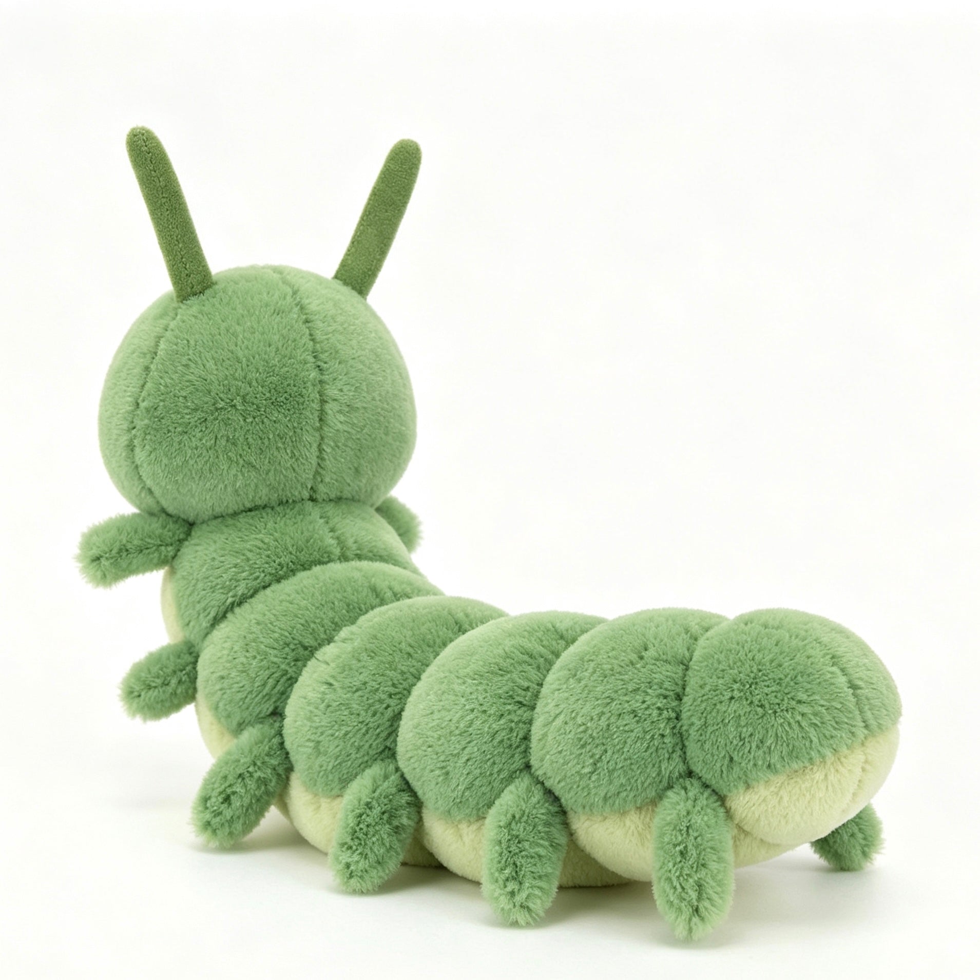 Green Caterpillar Plush Stuffed Animal Toy | Soft Cuddly Gift