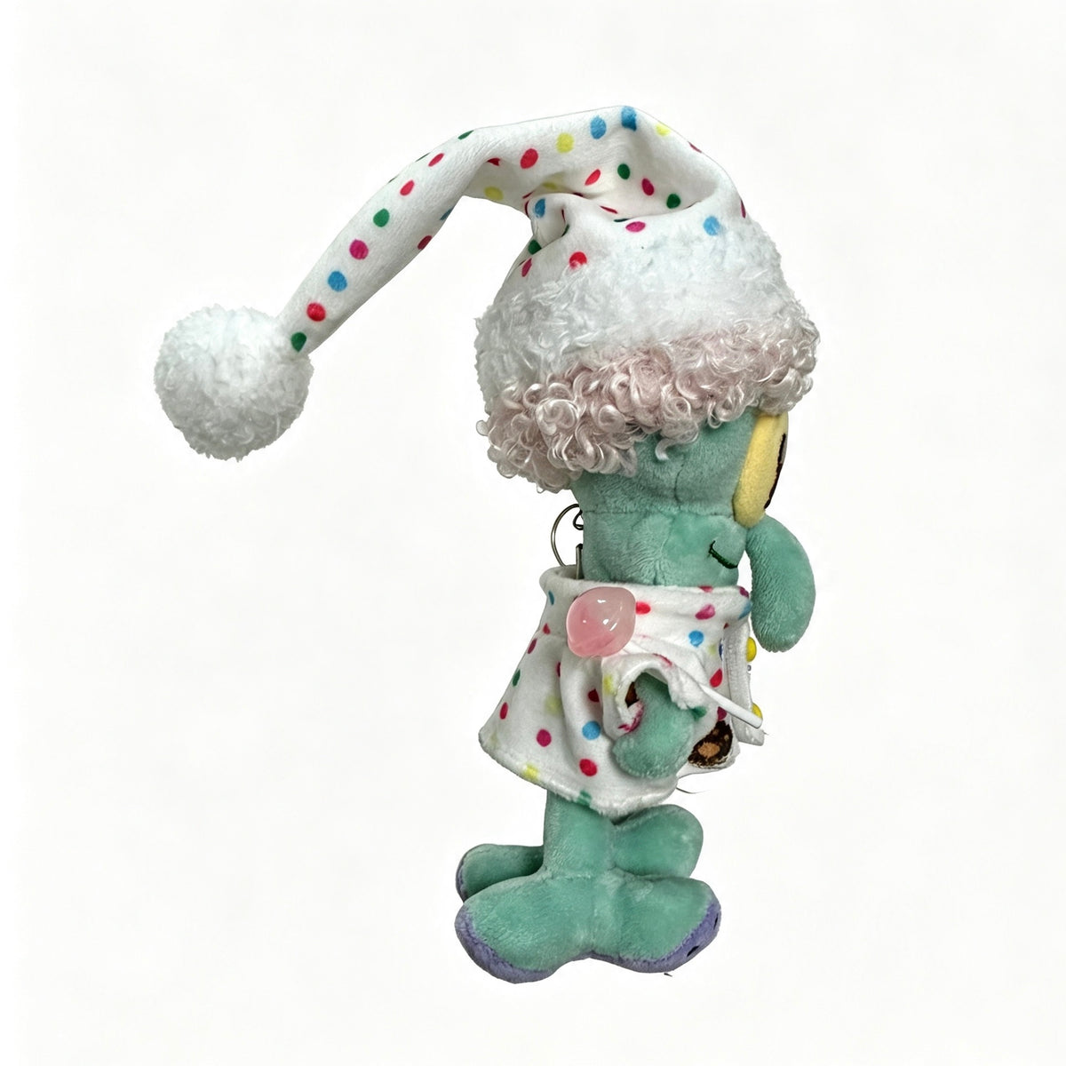 Sweet Pajama Squidward — Cozy Sleepy Plush Doll Keychain 🍭💤