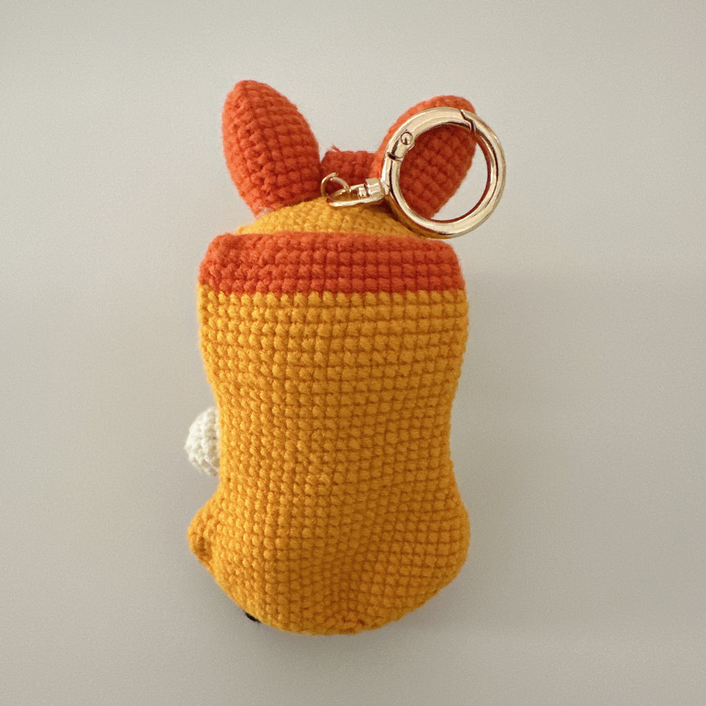Super Bow Girl Amigurumi Doll — Handmade Crochet Keychain