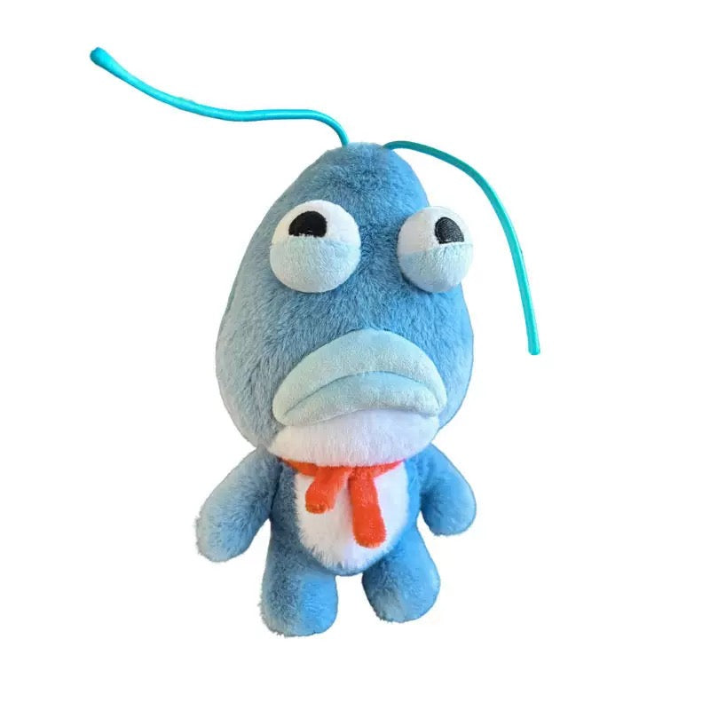Quirky Blue Alien Monster Plush —  Deadpan Critter Toy 👽💙