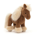 Toffee Shetland Pony Plush —  Fluffy Mane Standing Horse Toy 🐴✨