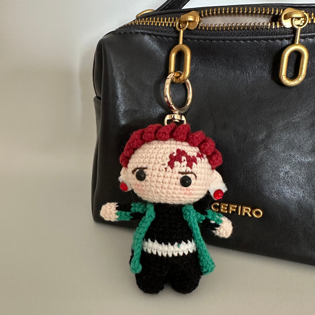Anime Character Crochet Doll Keychain Charm