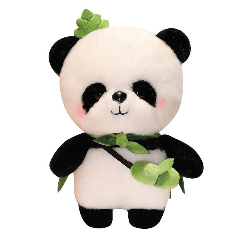 Bamboo Tube Panda Hero Plush Toy