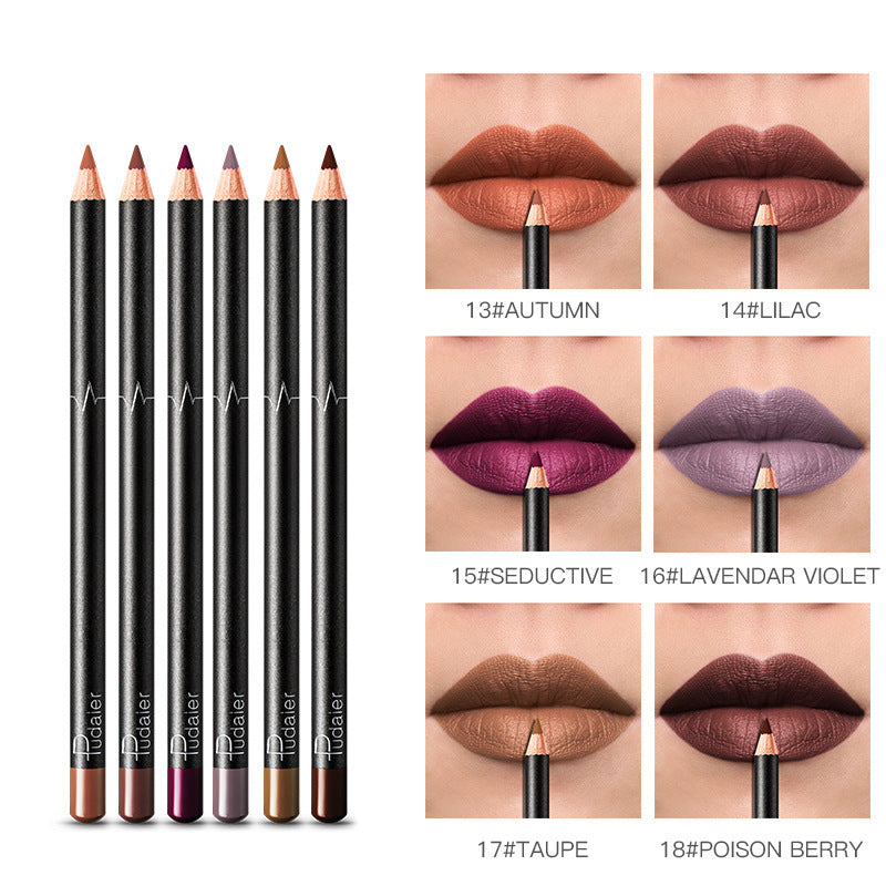 Waterproof Lip Liner Set - 36 Colors Non-Smudge Nude Shades | Long-Lasting
