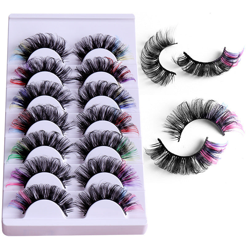 Thick Curly False Eyelashes 3D Mink Style - 7 Pairs Dramatic Lashes