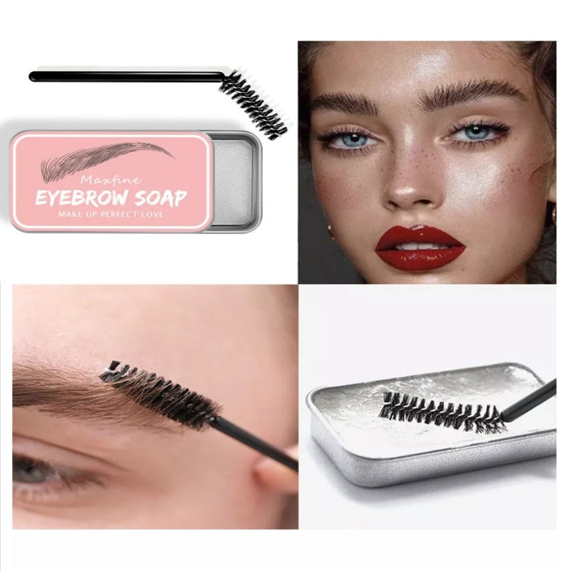 Professional Eyebrow Cream - Waterproof Long-Lasting Brow Gel with Brush